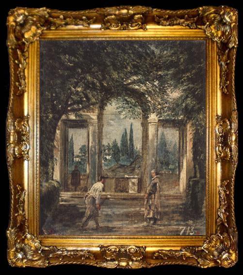 framed  Diego Velazquez La Villa Medicis a Rome (le Pavillon d